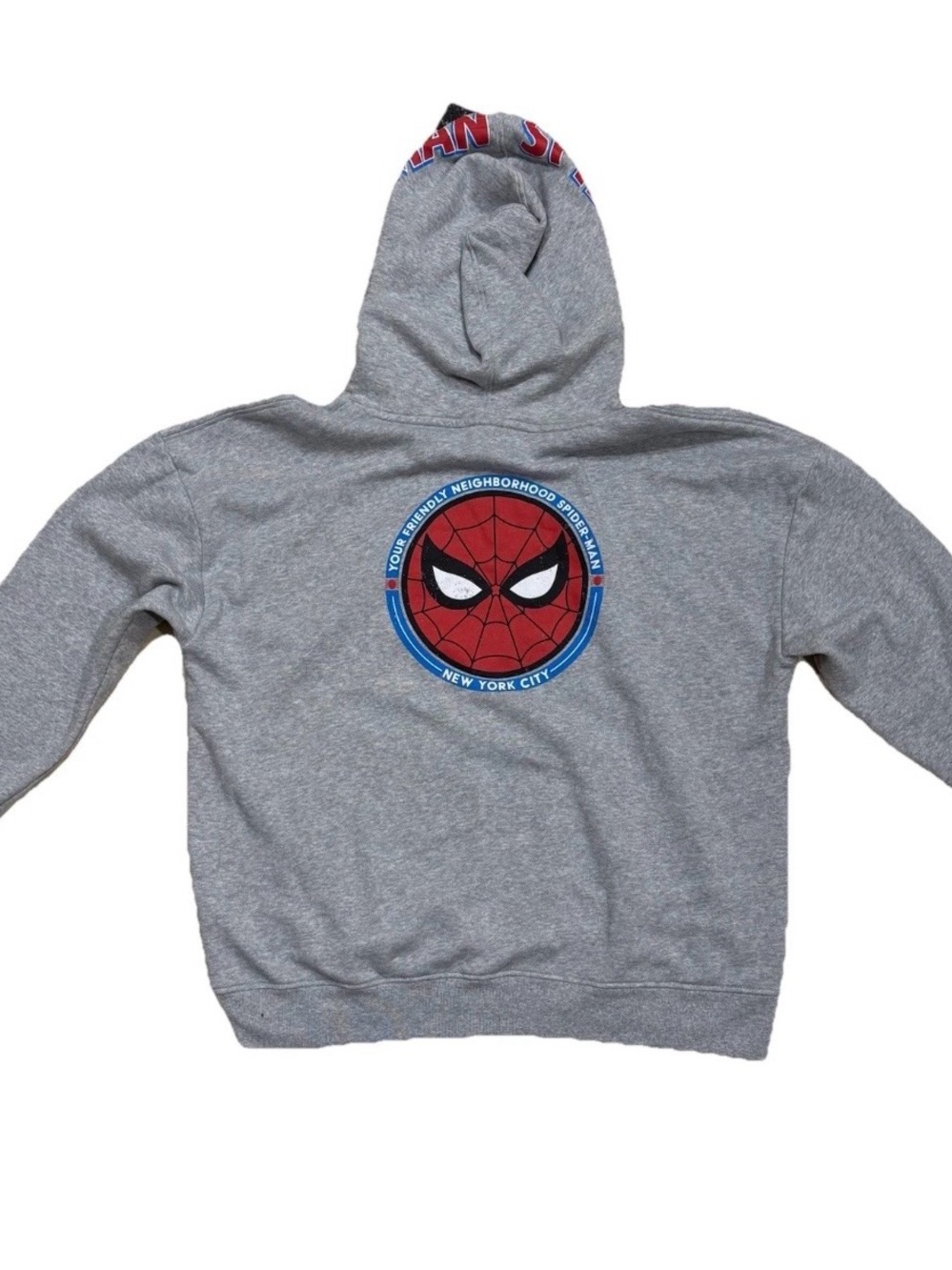 Marvel Spider-Man Hooded Sweatshirt Macy's Exclusive Unisex Heather Gray XXL